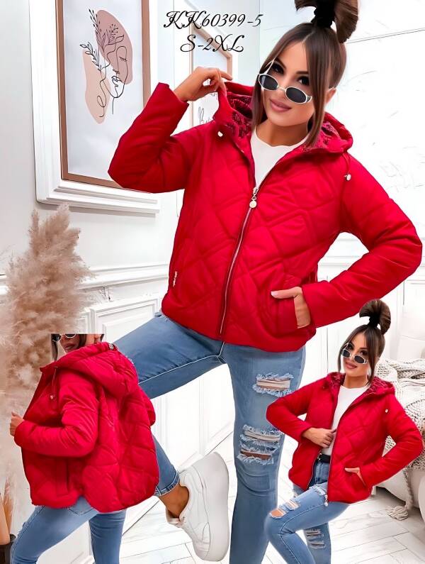 Kurtki damskie cienki Roz S-2XL, 1 Kolor Paczka 5 szt 1